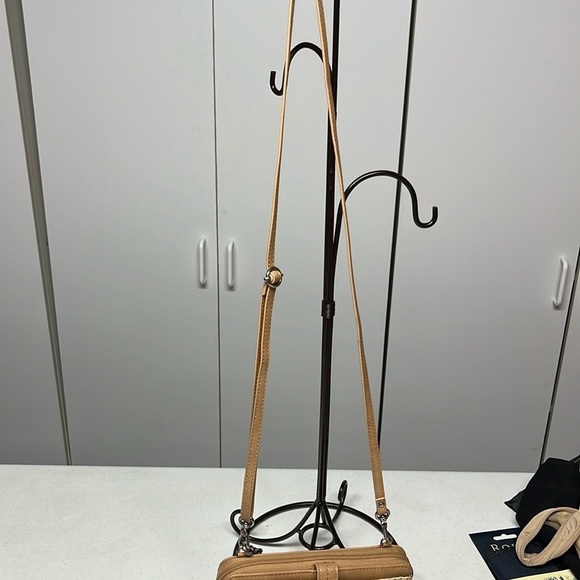 The Sac Tan and Cream Crochet Crossbody Bag - Picture 2 of 13